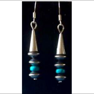 STERLING SILVER NAVAJO PEARL EARRINGS